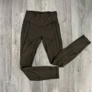 Lululemon olive green workout leggings